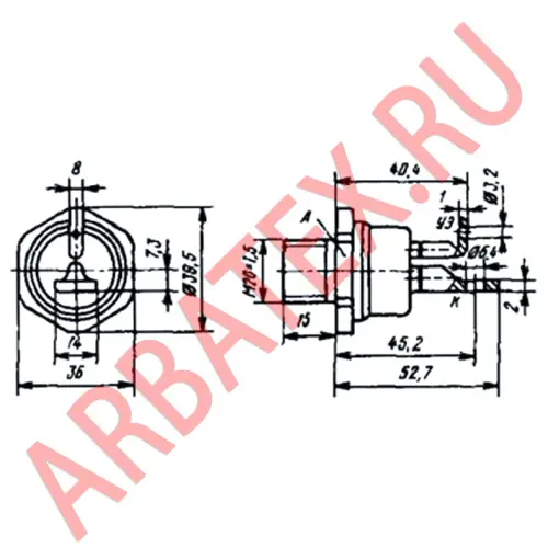 Т15-80-10 тиристор фото 3