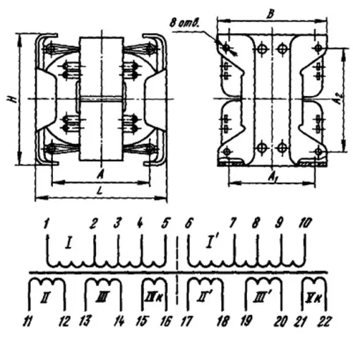 ТА195-127/220-50В трансформатор фото 3 ТА195-127/220-50В трансформатор фото 3