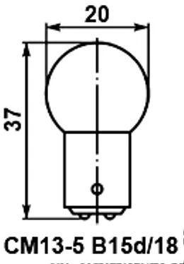 СМ 13-5 b15d/18 лампа накаливания фото 3 СМ 13-5 b15d/18 лампа накаливания фото 3