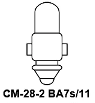 СМ-28-2 ba7s/11 лампа накаливания фото 3 СМ-28-2 ba7s/11 лампа накаливания фото 3