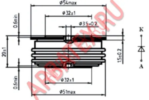 ДЛ133-500-14 диод фото 3 ДЛ133-500-14 диод фото 3