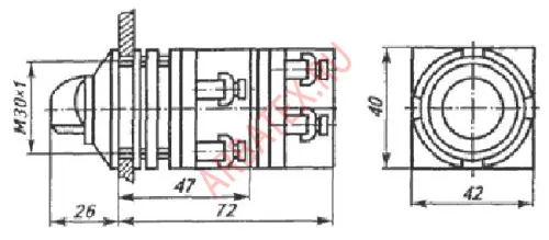 ПЕ-012 переключатель (исп.1) фото 2