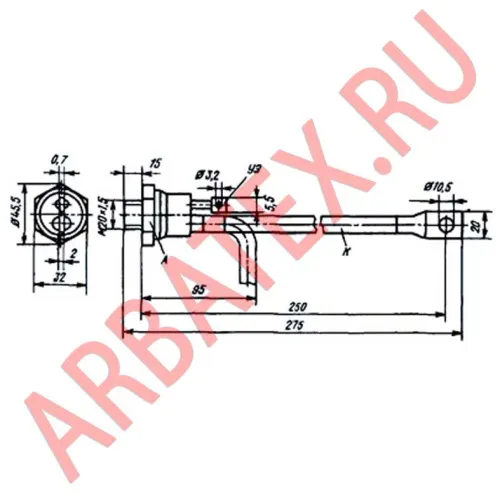 Т100-6-552 тиристор фото 3